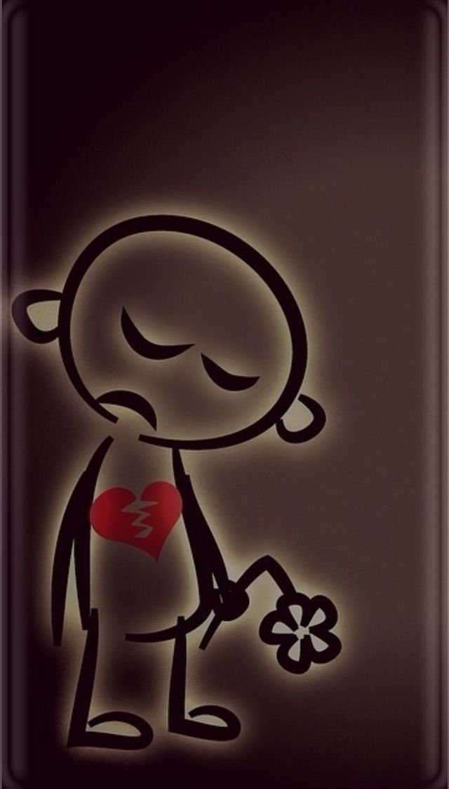 broken heart breakup dp