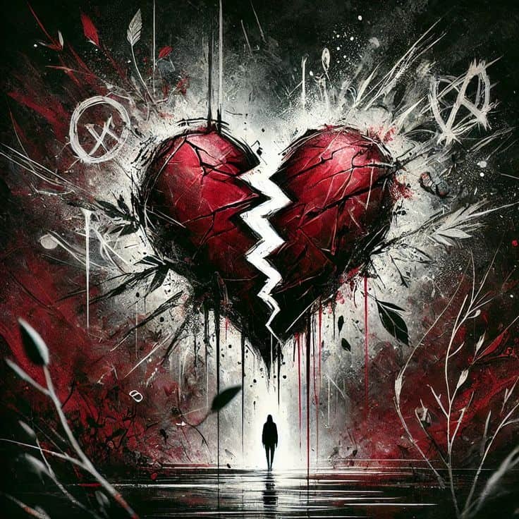 broken heart dp sad