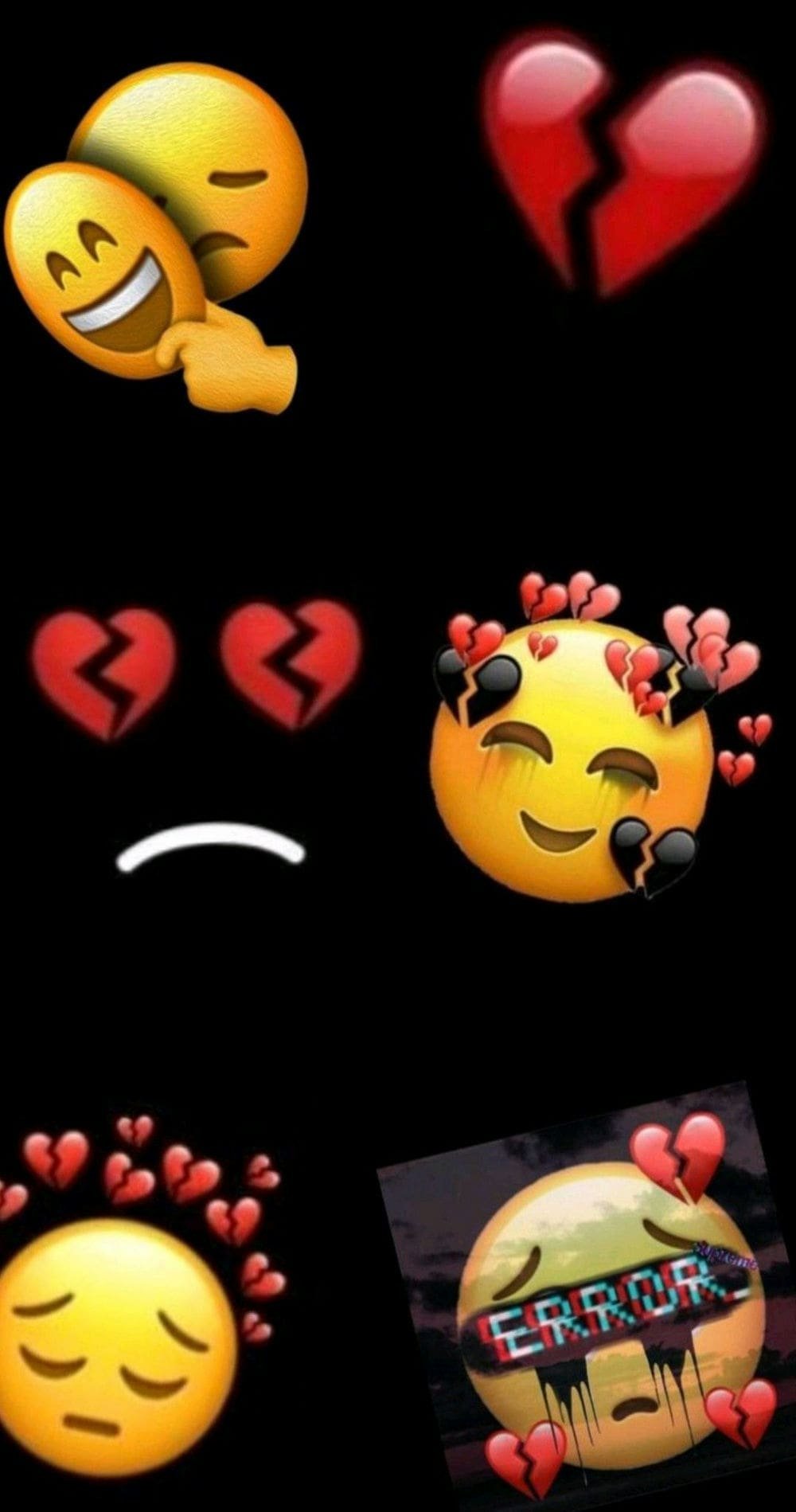 broken heart emoji dp