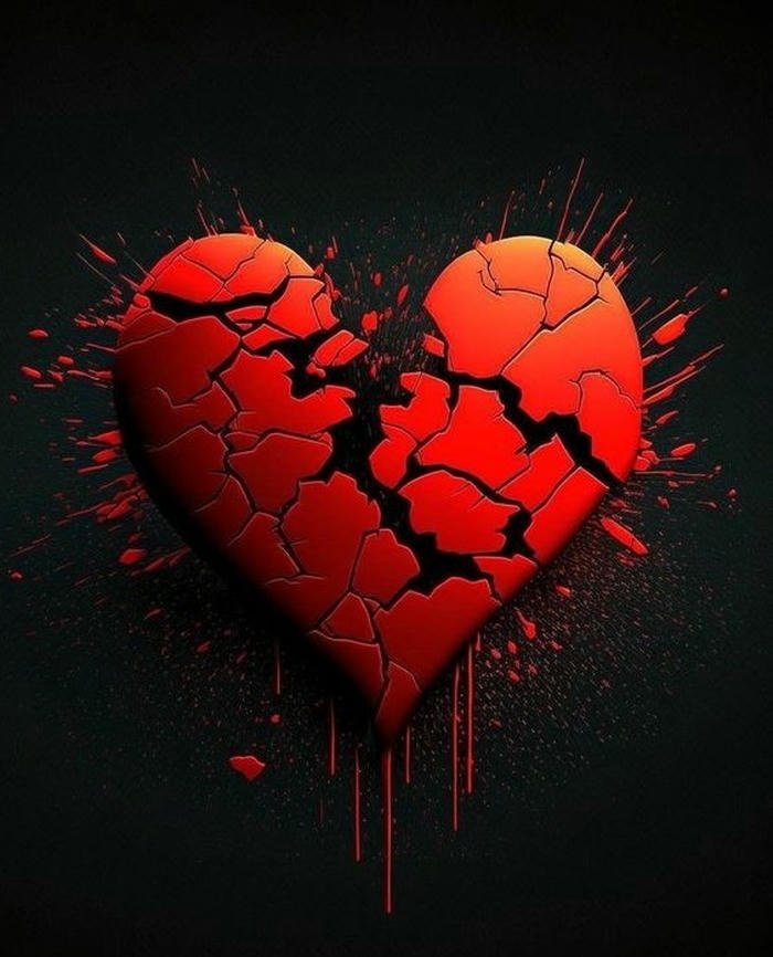 broken heart whatsapp dp