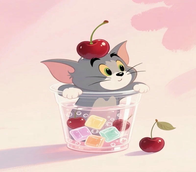 cartoon dp pink background