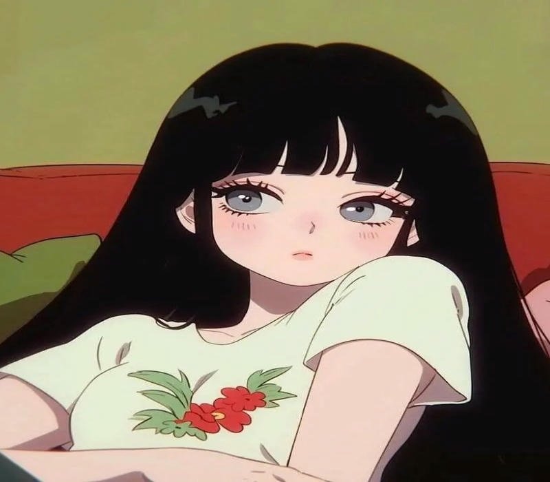 cartoon sad aesthetic pic