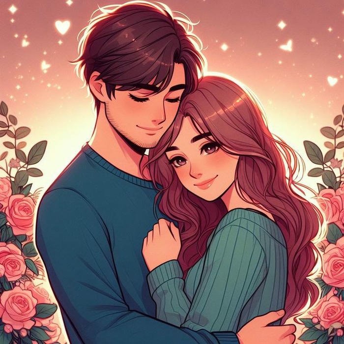 cute couple dp cartoon
