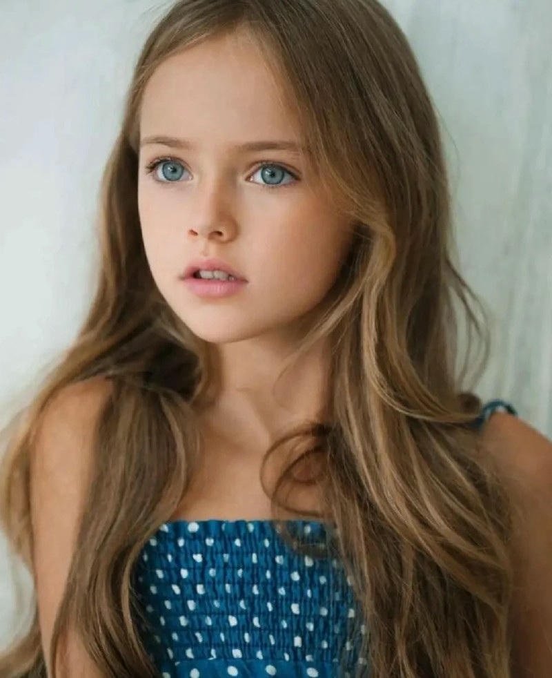 cute girl with curly hair