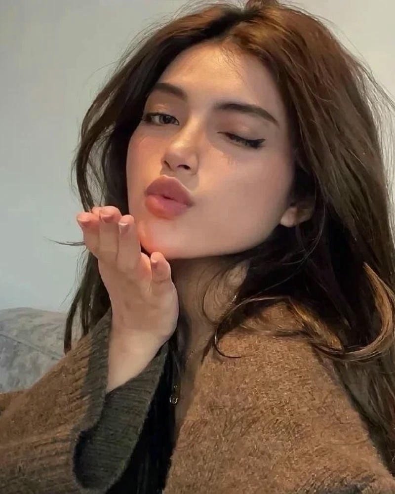 cute girl with smile
