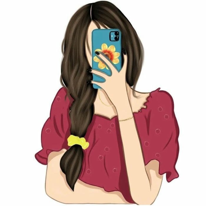 instagram cartoon dp for girls