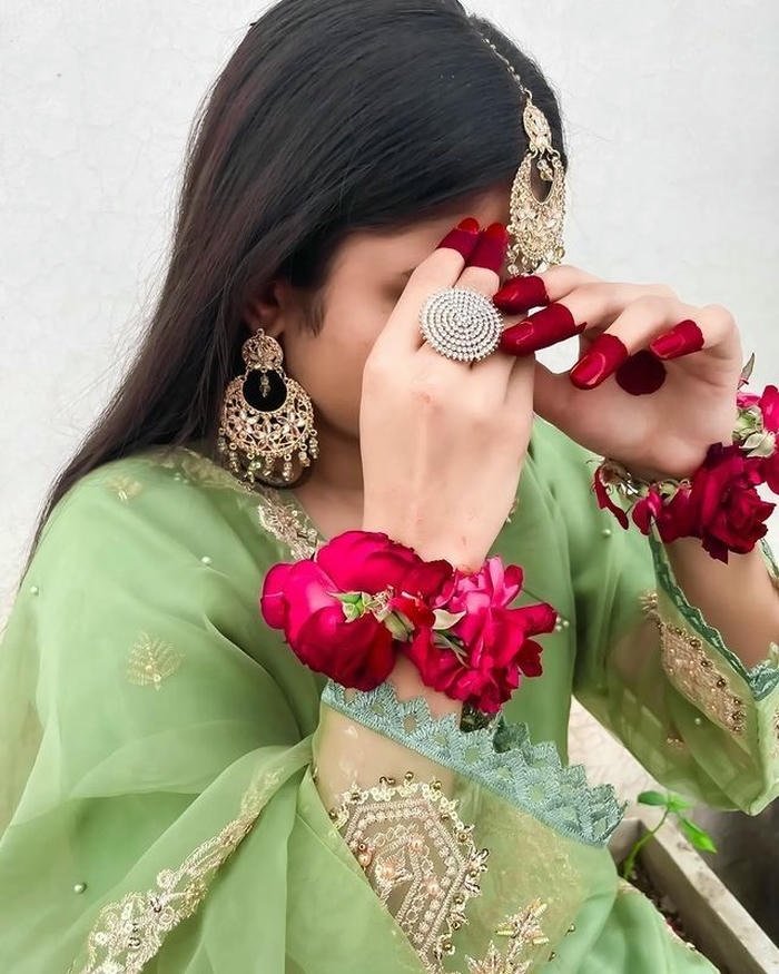 stylish hidden face girl