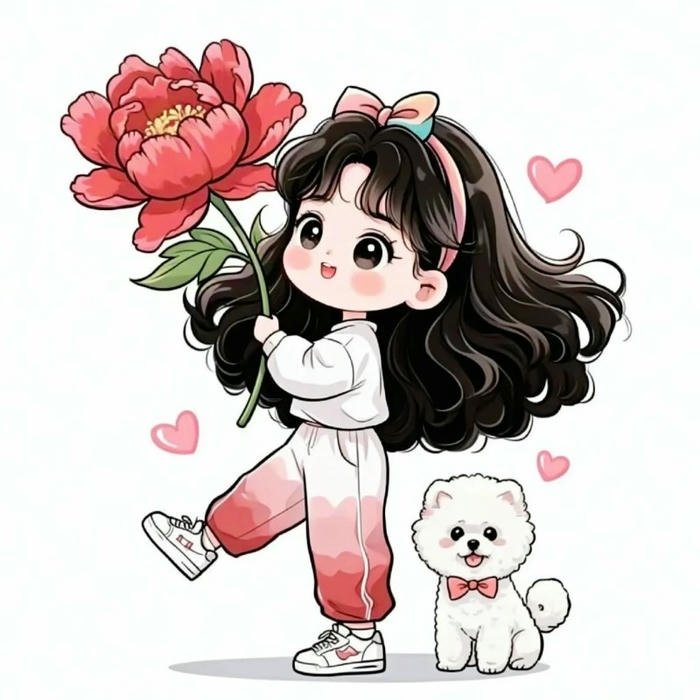 best cute cartoon girl images for whatsapp dp