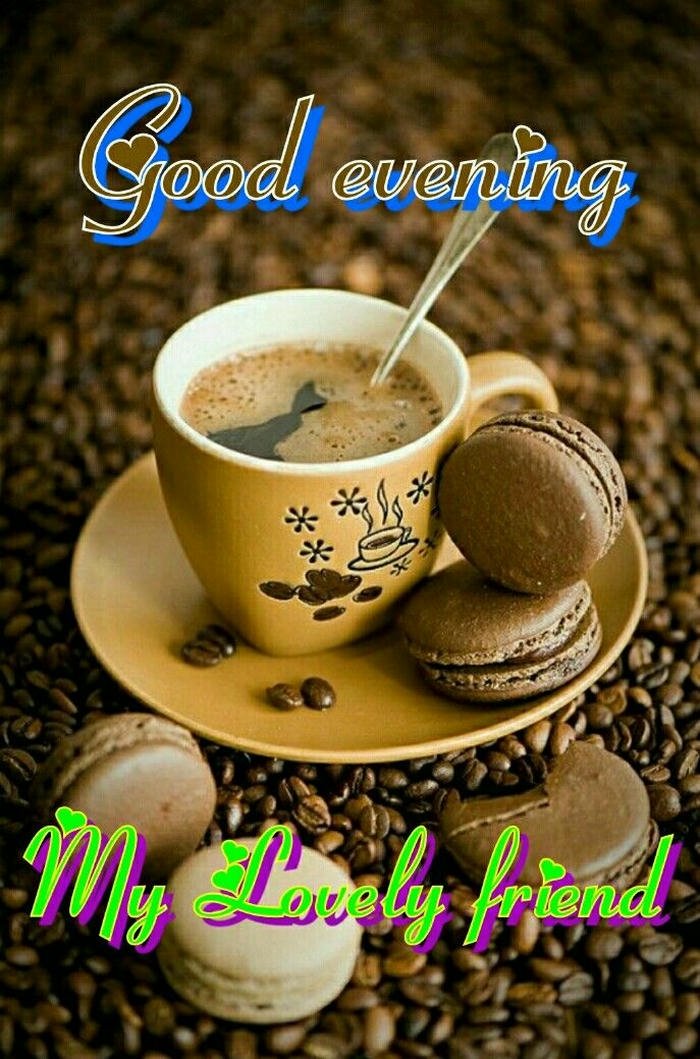 cozy night tea cup good evening images hd download