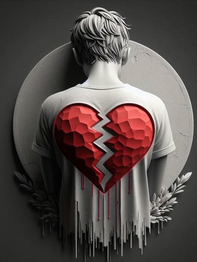 59+ Broken Heart Boy DP HD Images Painful and Deep Moods