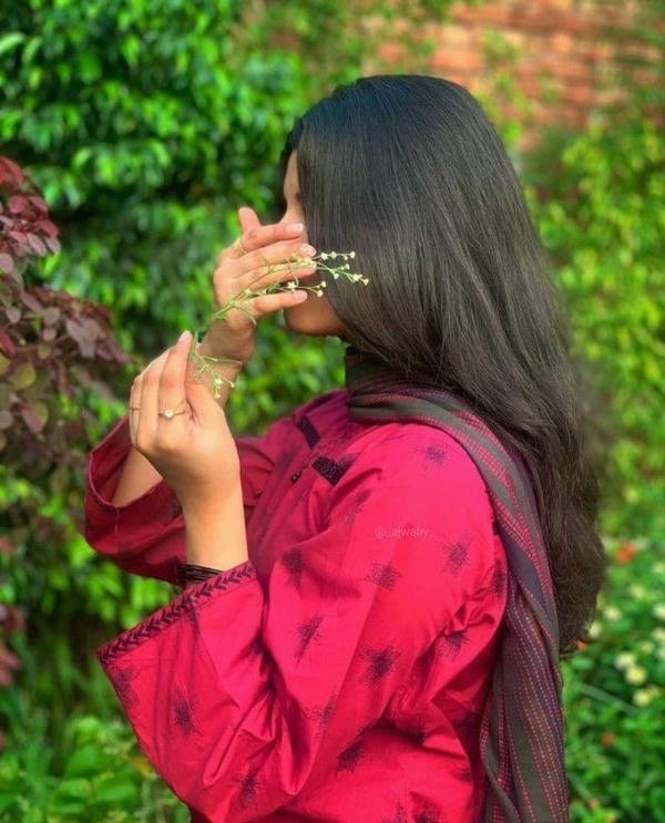 cute girl hidden face stylish images