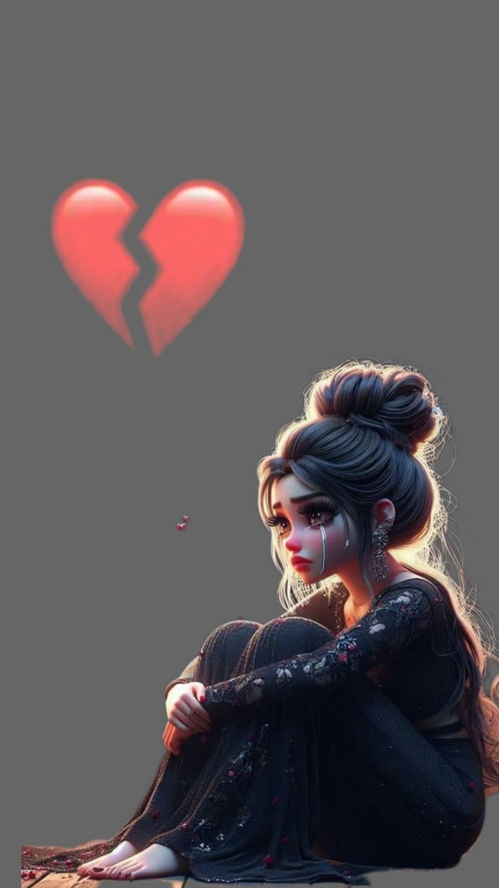 emotional sad dp alone