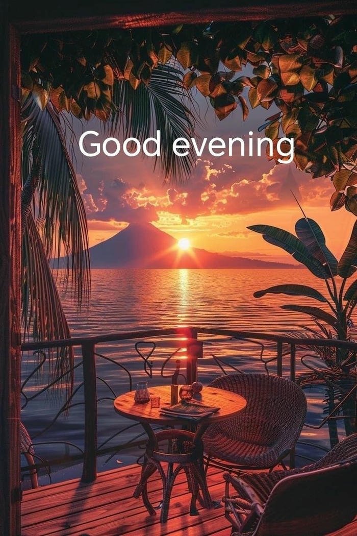 good evening images for friends with text