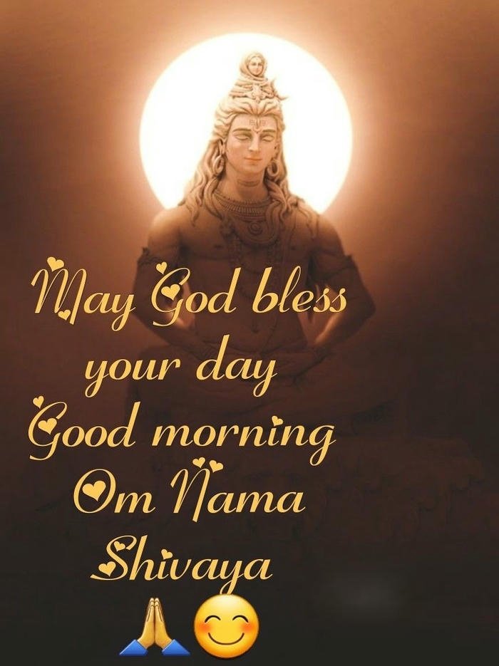 good morning namah download images peaceful shivaya special om greeting smile with