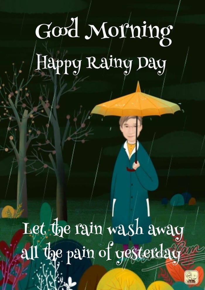 greeting happy images good rain love romantic positive morning
