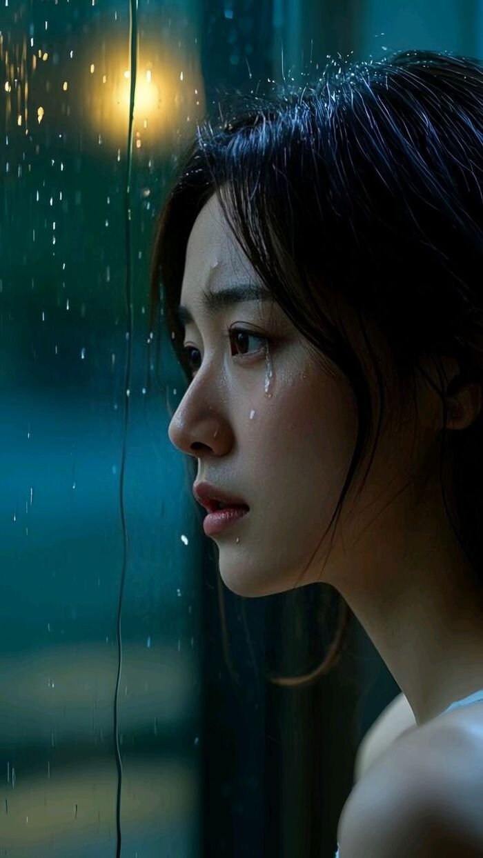 image alone sad cry girl dp full hd