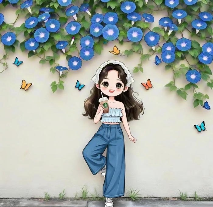 new cute cartoon girl images for whatsapp dp status