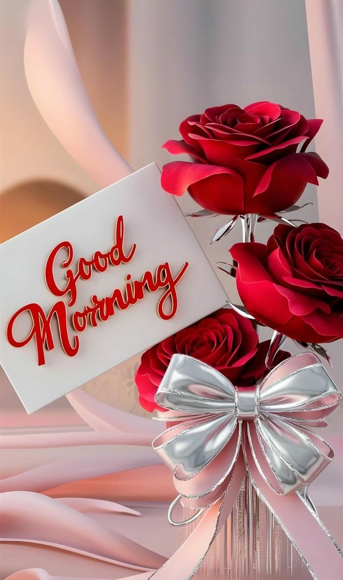 photo red full hd rose good hd positive morning flowers images