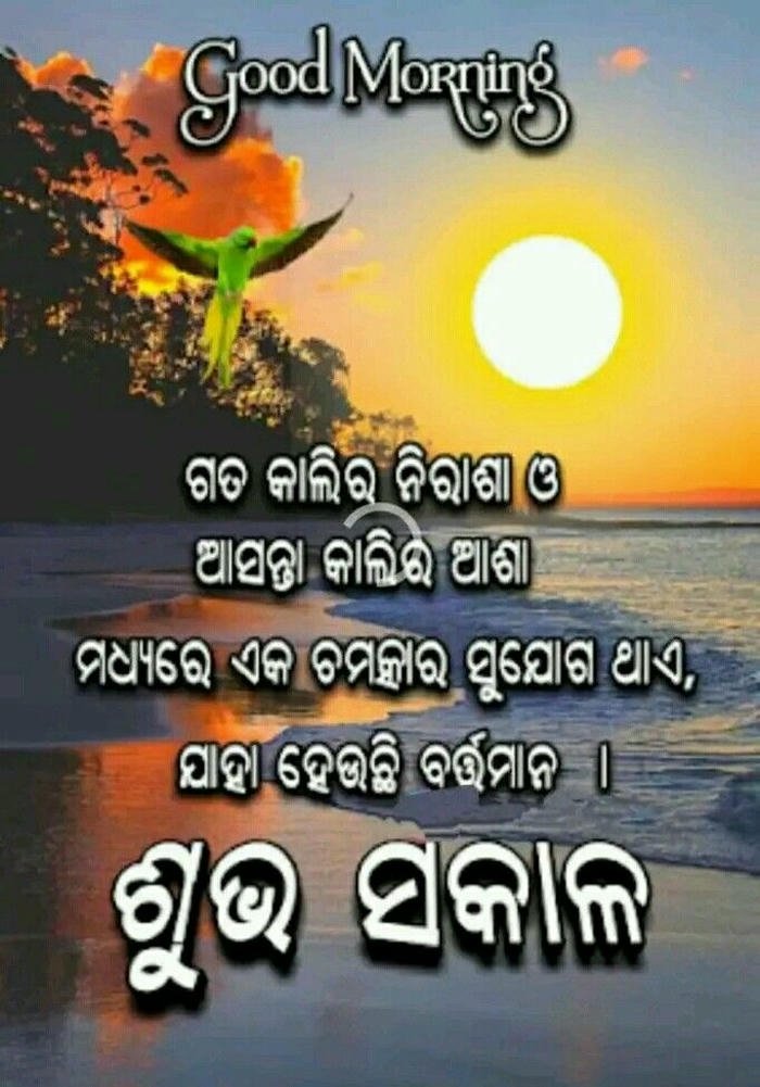 positive morning quotes image blessing special good odia in picture