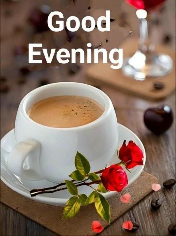 romantic good evening tea mug photo hd wallpaper