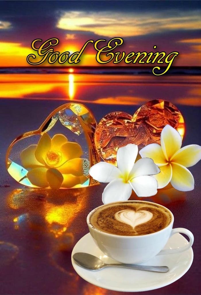 romantic vibes tea mug good evening images hd picture