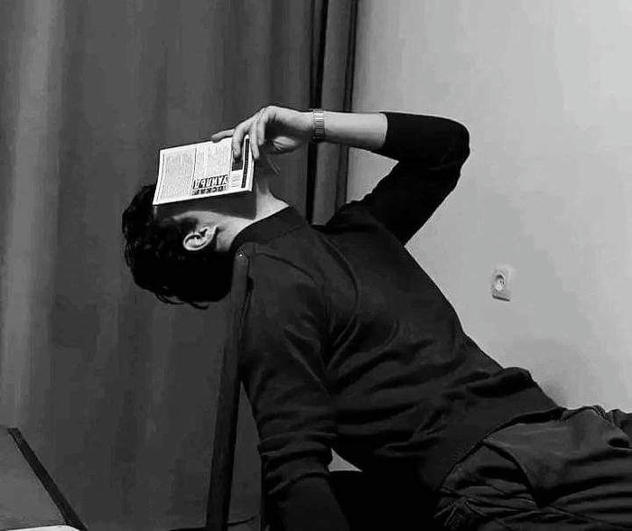 sad boy dp black background