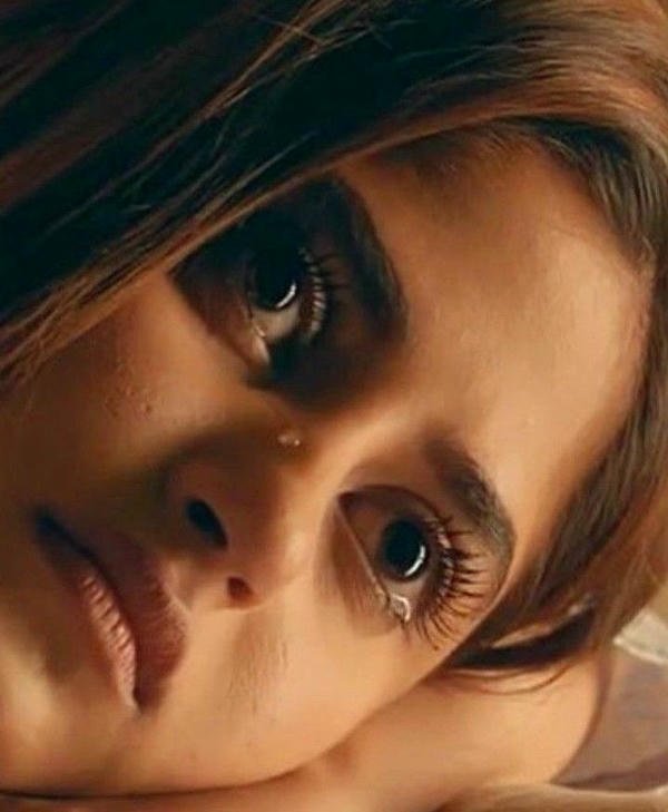 sad girl with tears pic