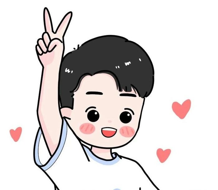 status cute boy cartoon image