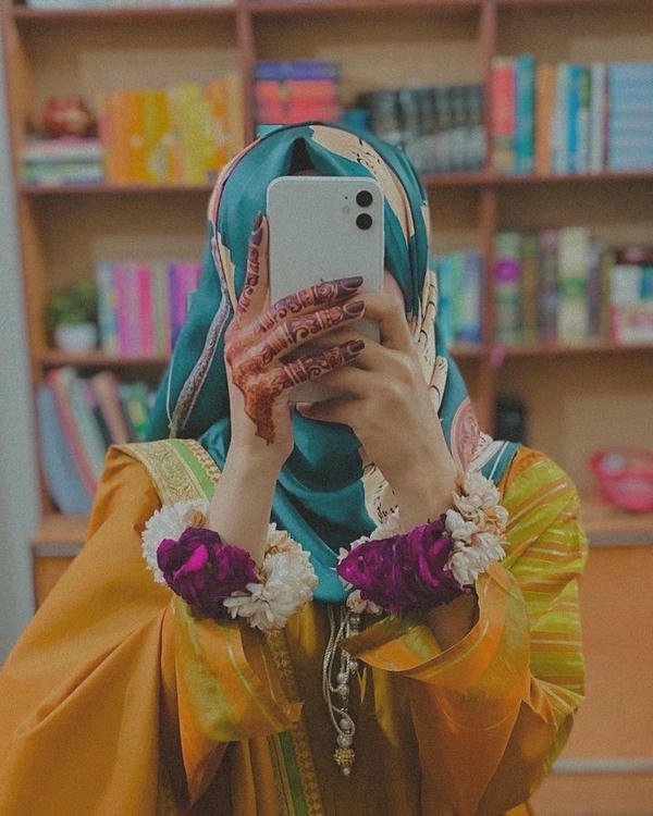 stylish girl images hidden face with makeup