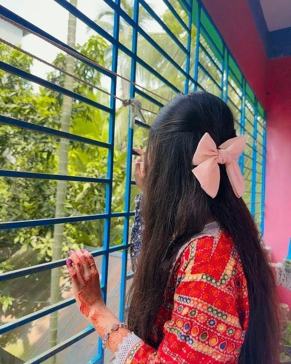 stylish hidden face cute girl images outdoor