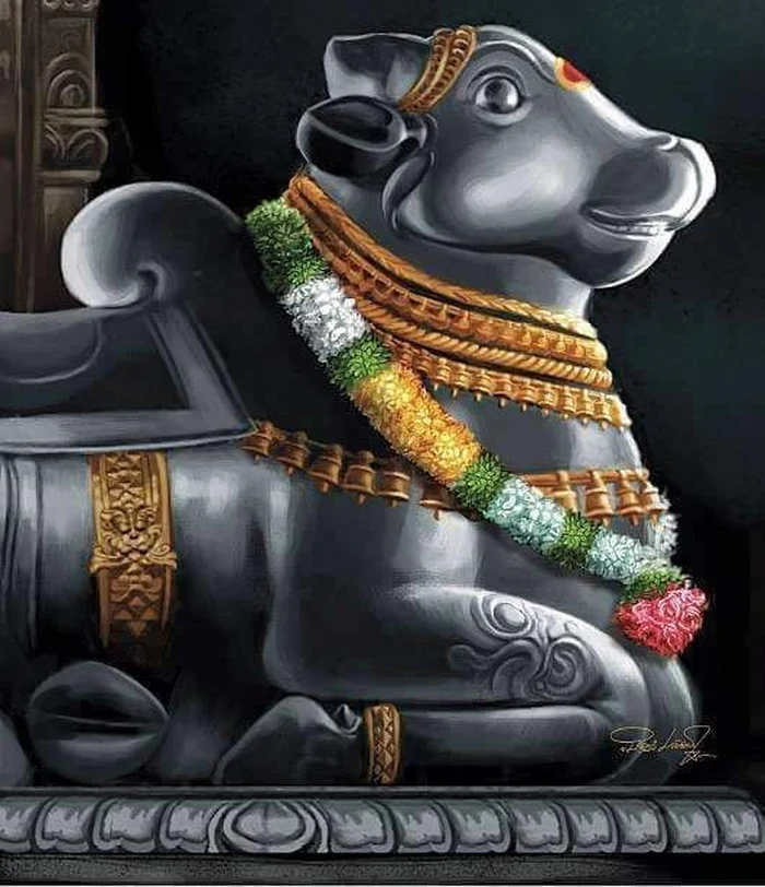 artistic sketches hd wallpaper of nandi god free