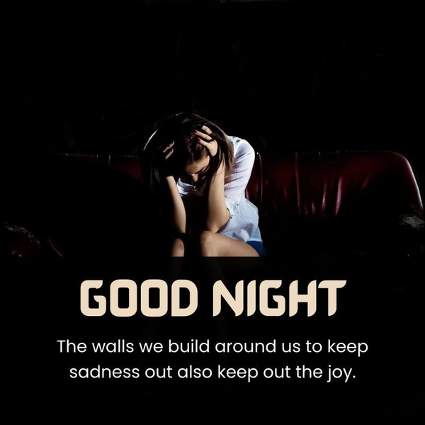 cool good night sad image