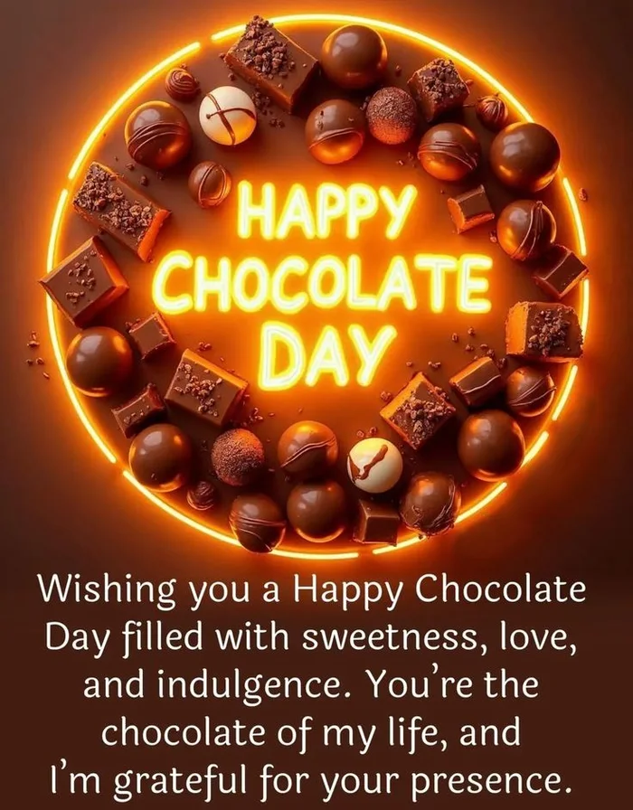 creative happy chocolate day images