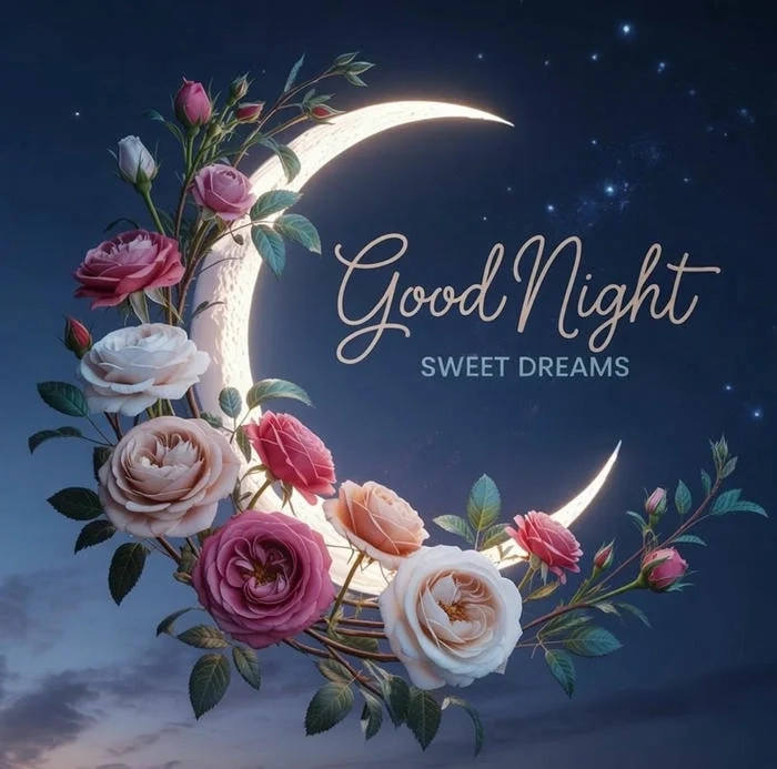 good night rose image wallpaper