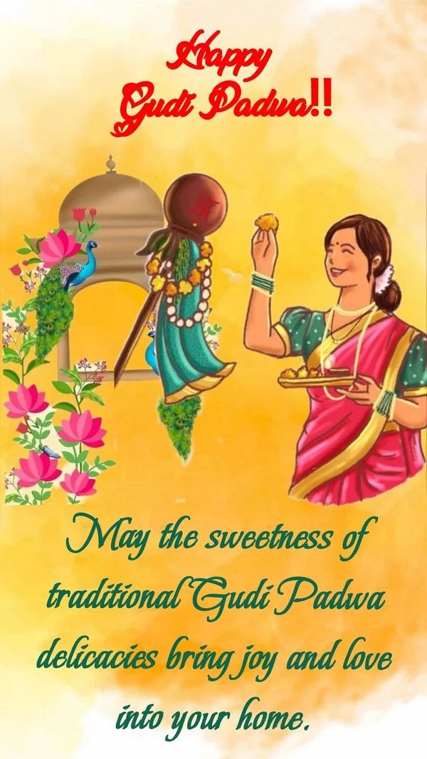happy gudi padwa images peaceful vibes