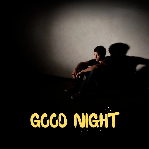 modern good night sad image