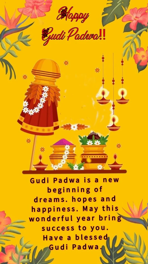 modern happy gudi padwa images