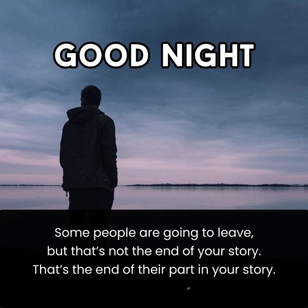 simple good night sad image