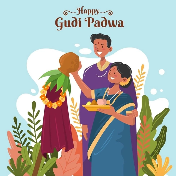 spiritual happy gudi padwa images