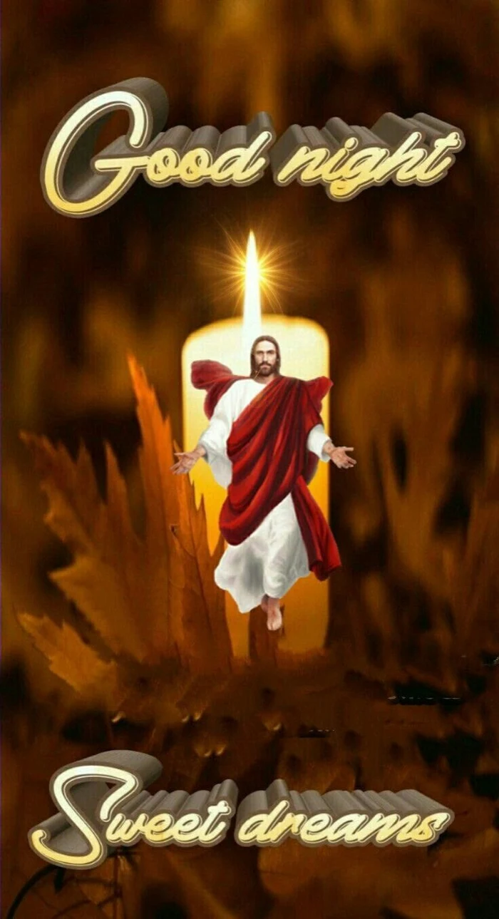 stylish good night jesus images