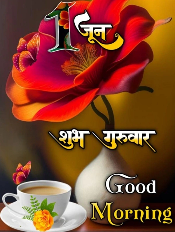 stylish guruwar good morning image