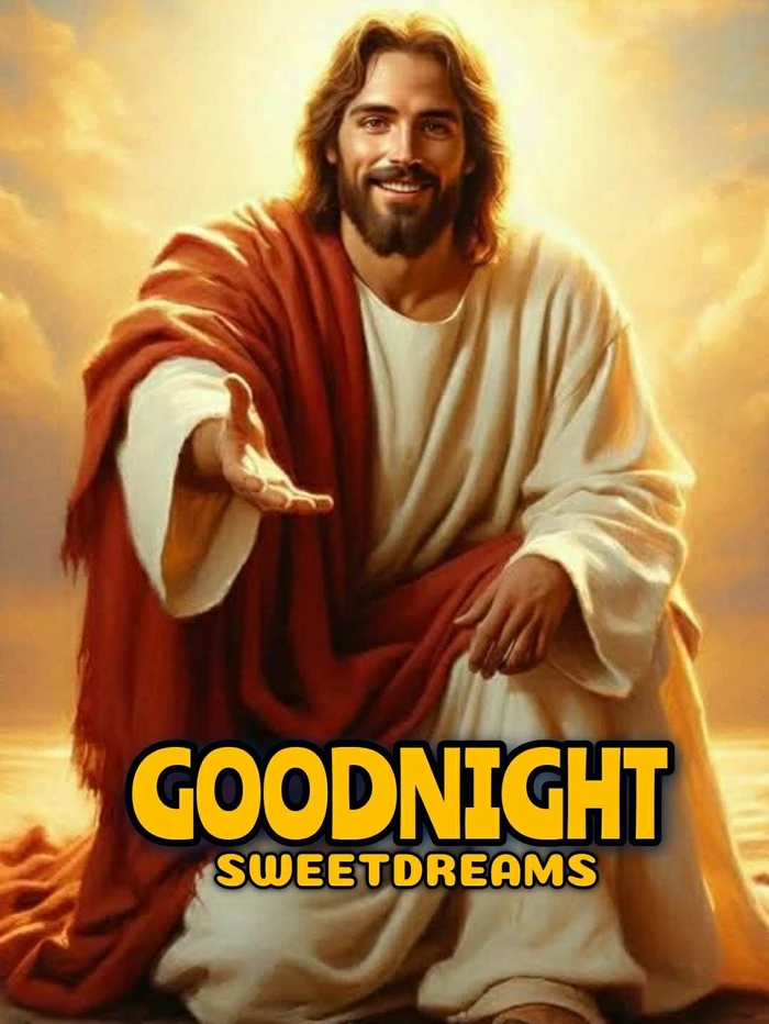 trending good night jesus images