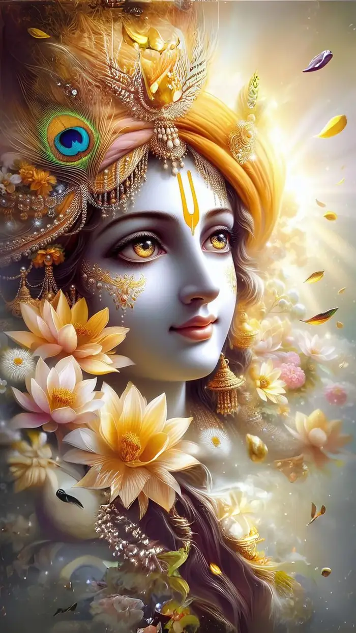 ancient lord krishna 3d images photography capturing divine grace