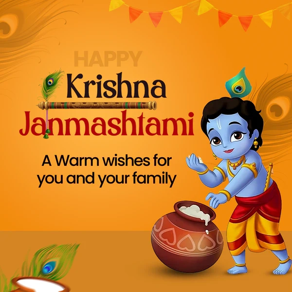 beautiful happy krishna janmashtami images for mobile