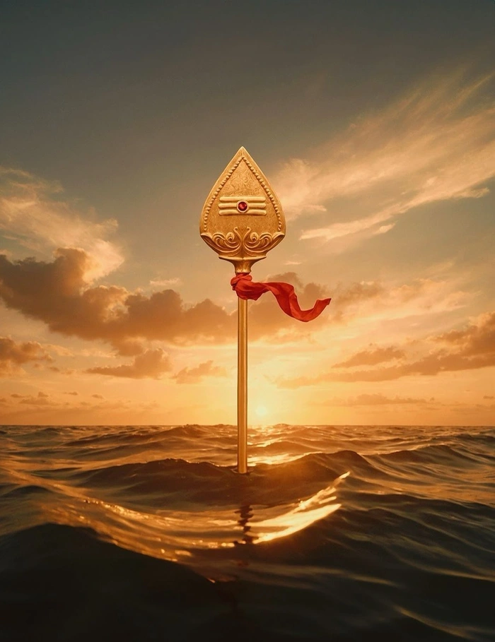 blessed lord murugan vel 3d images idol inside ancient shrine