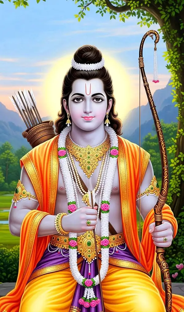 divine lord ram image picture during morning prayer