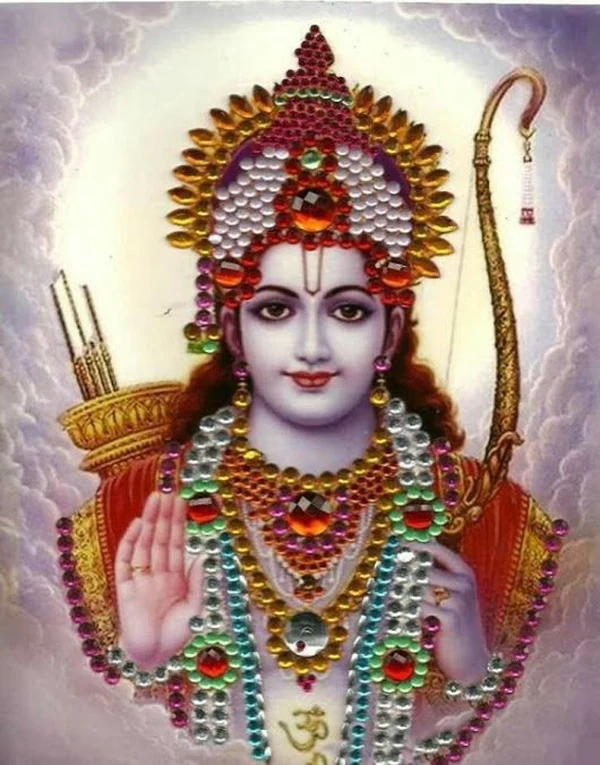 graceful lord ram image idol with calm expression