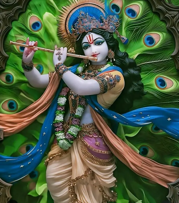holy lord krishna 3d images image under holy sky