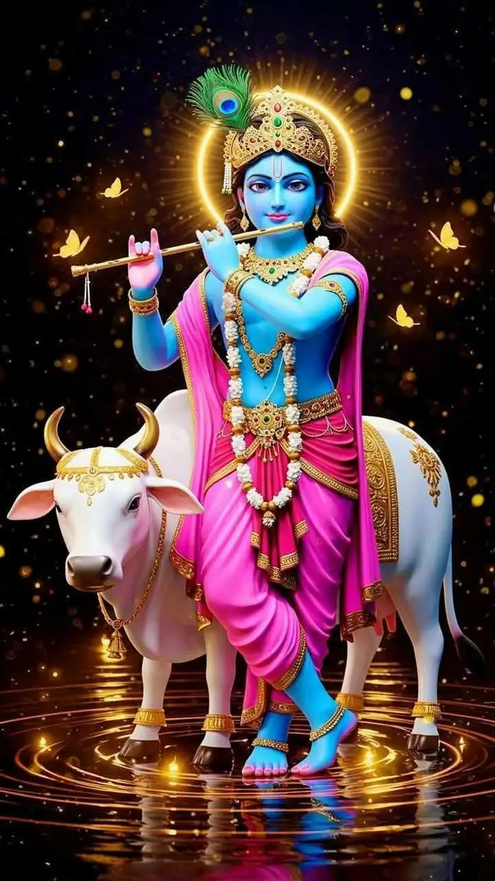 sacred lord krishna 3d images image reflecting devotion
