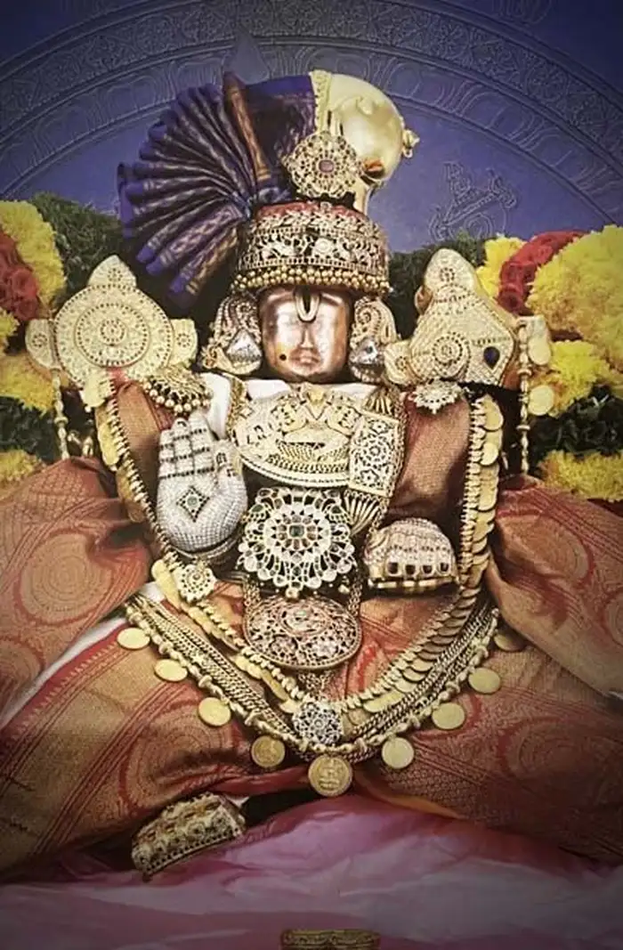 sri venkateswara statue close up